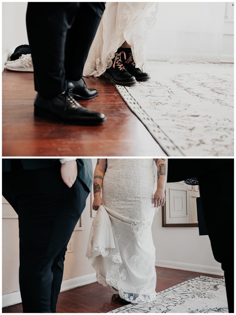 shoe and dress details by Ellie Chavez Photography